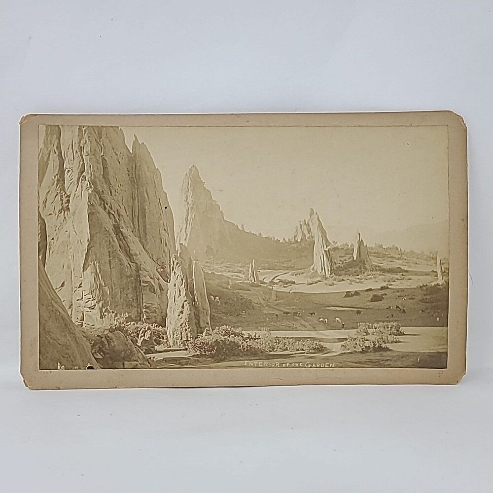 Antique Photograph of Interior of the Garden of the Gods Colorado